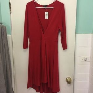 NWT Red Wrap Dress